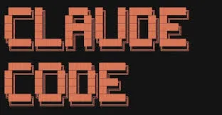 Nápis “CLAUDE CODE” v pixelovém stylu na černém pozadí.