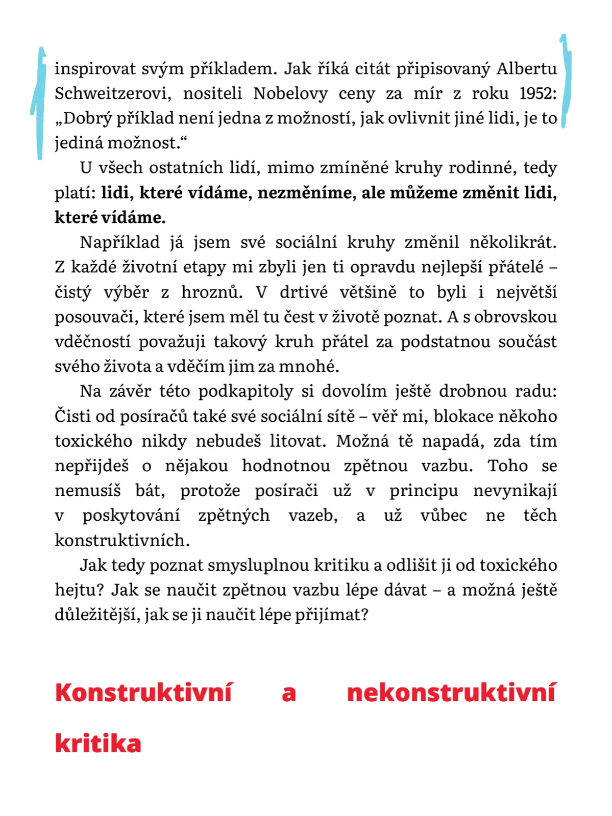Schweitzeruv citat a veta o lidech, ktere vidame